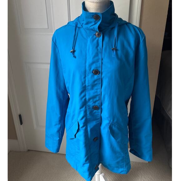 LANDS END Storm Raker Jacket Chesapeake Blue Size M - Picture 3 of 9